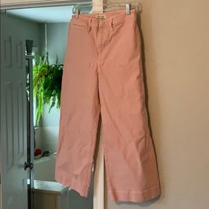 Madewell cropped wide leg Jean
